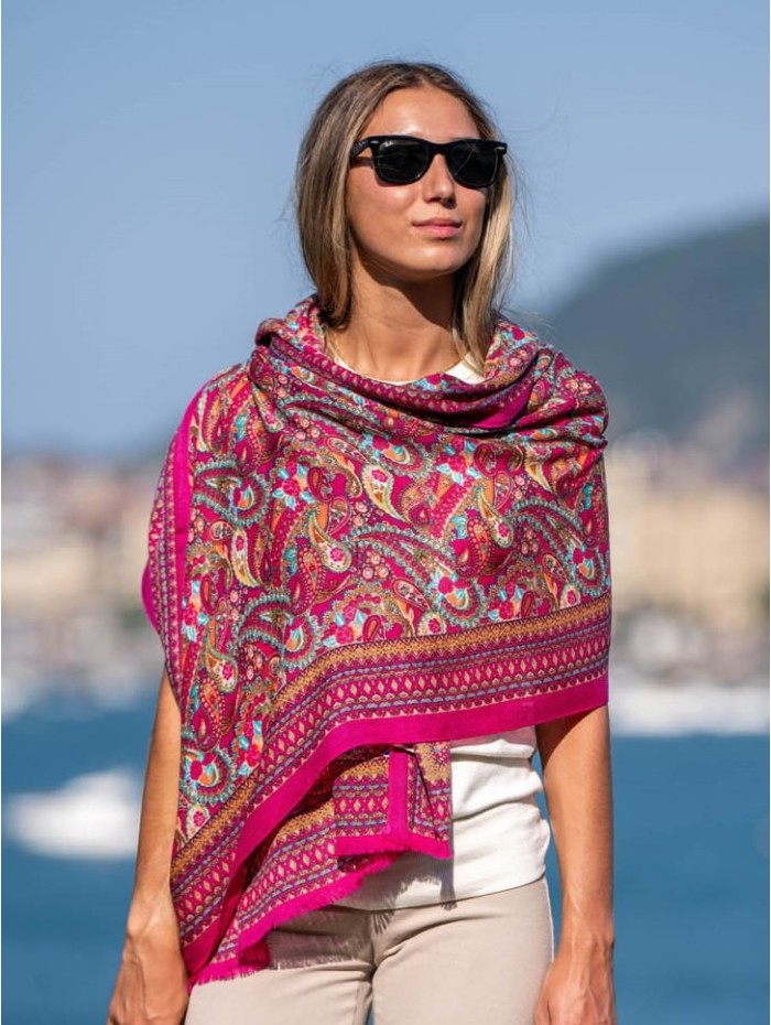 Wool and silk scarf ASW02F