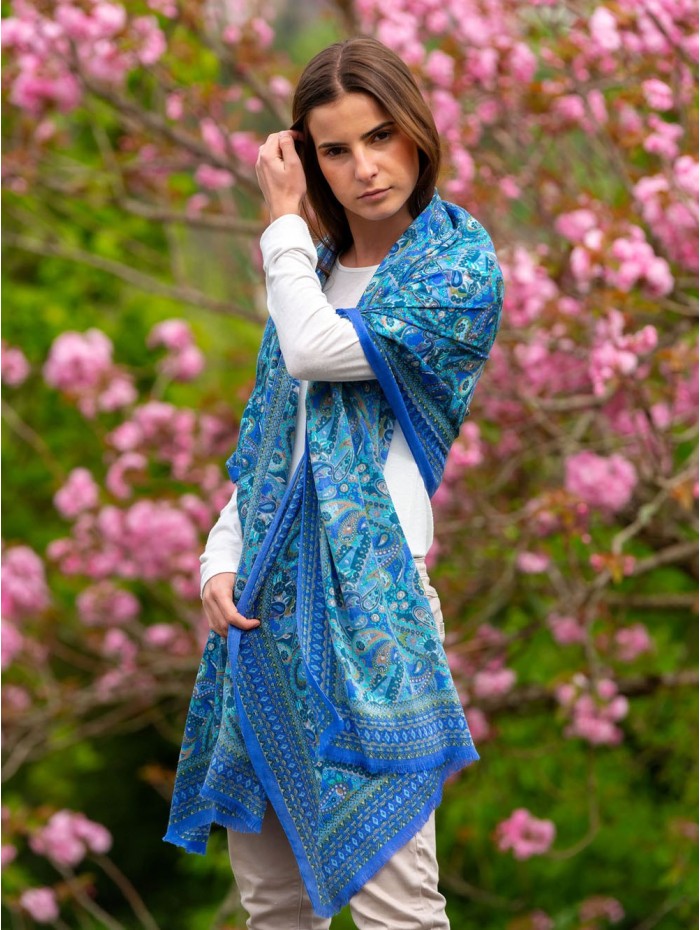 Wool and silk scarf ASW02F