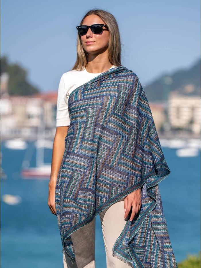 Wool and silk scarf ASW04F