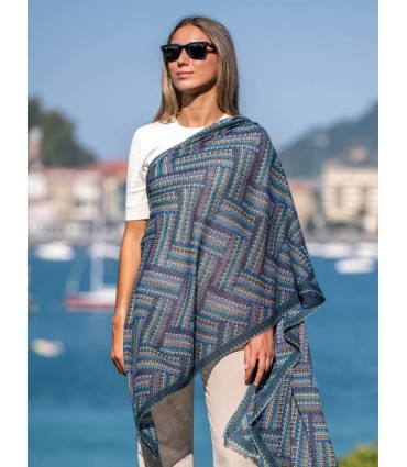 Wool and silk scarf ASW04F