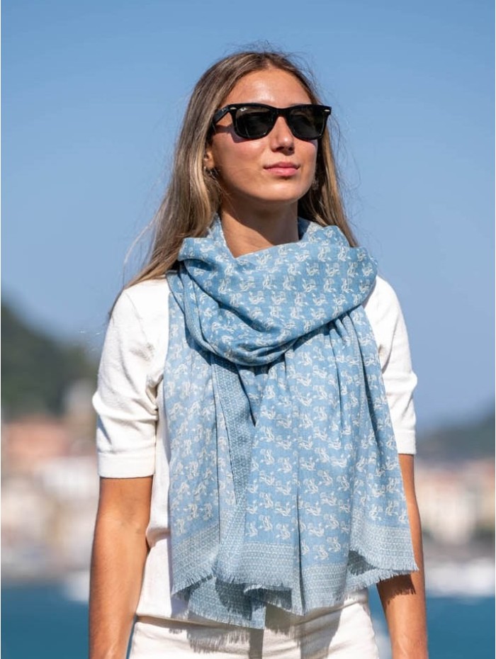 Wool and silk scarf ASW07F