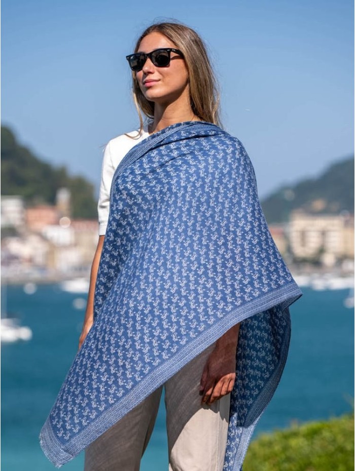 Wool and silk scarf ASW07F