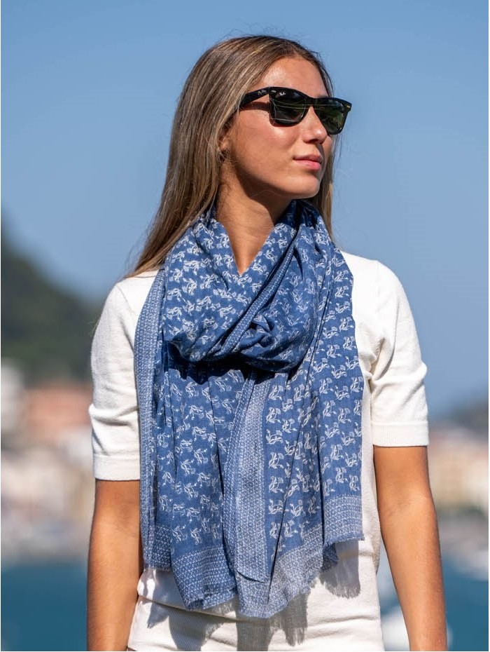 Wool and silk scarf ASW07F