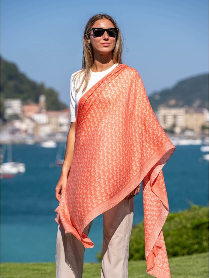 Wool and silk scarf ASW07F