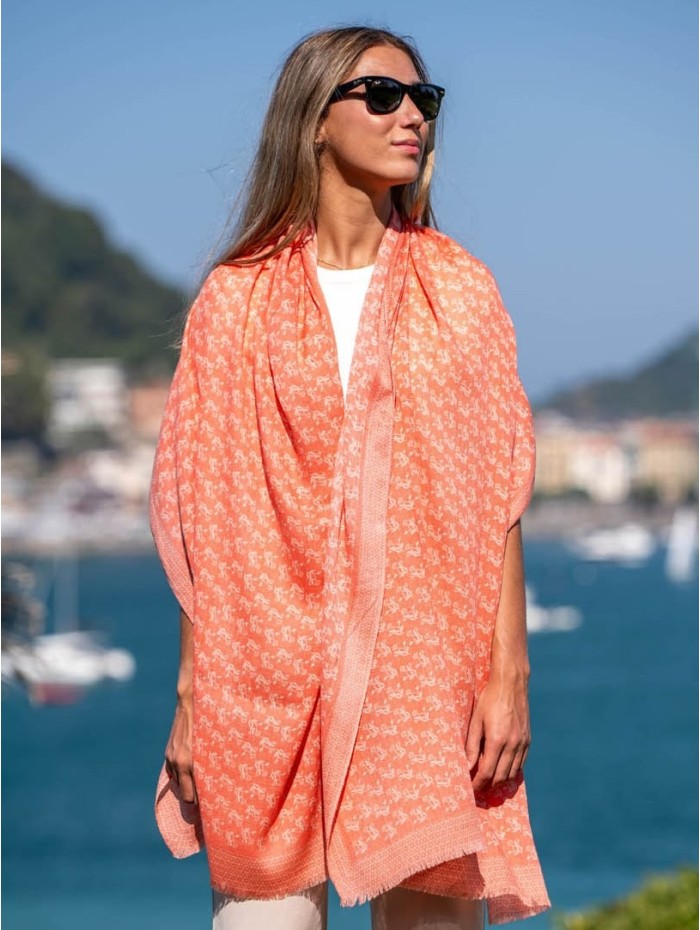 Wool and silk scarf ASW07F