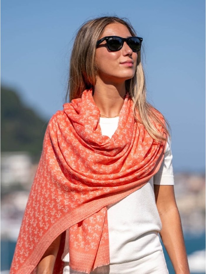 Wool and silk scarf ASW07F