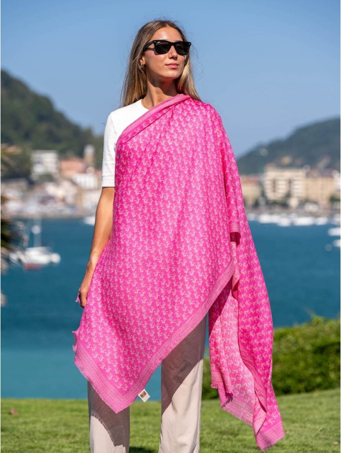 Wool and silk scarf ASW07F