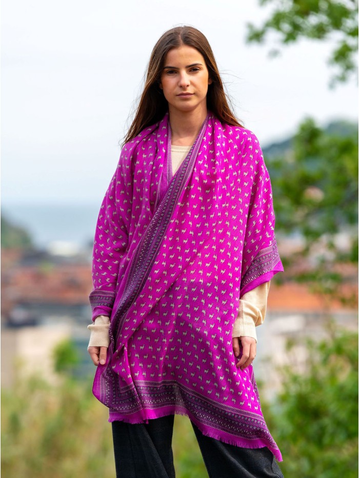 Wool and silk scarf ASW09F