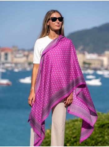 Wool and silk scarf ASW09F