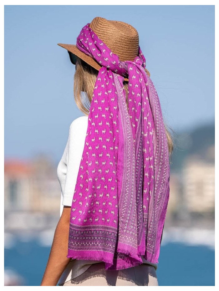 Wool and silk scarf ASW09F