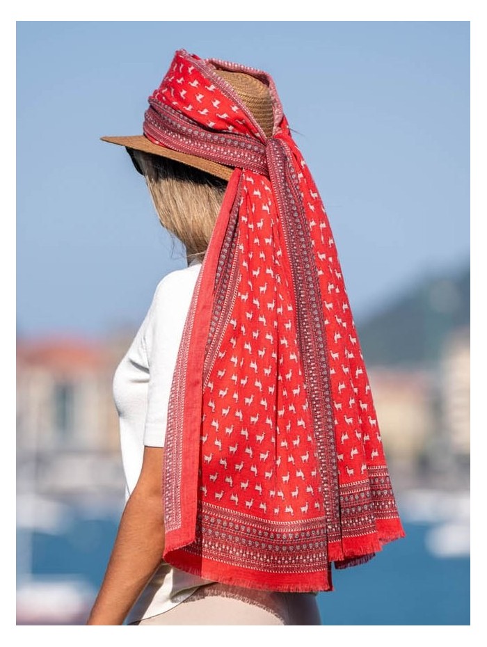 Wool and silk scarf ASW09F