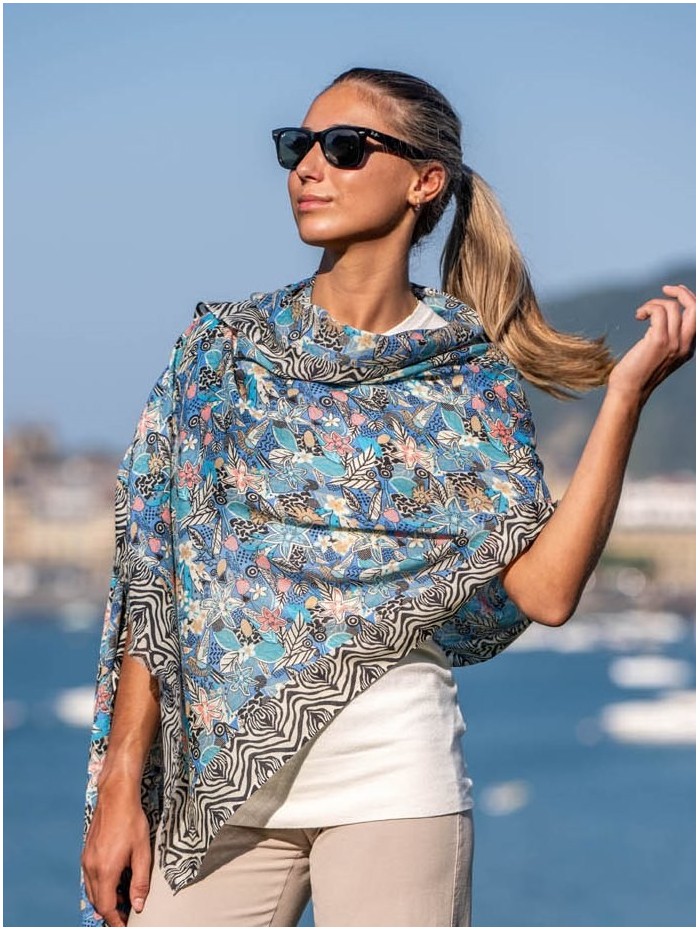 Écharpes en laine et soie ASW22F