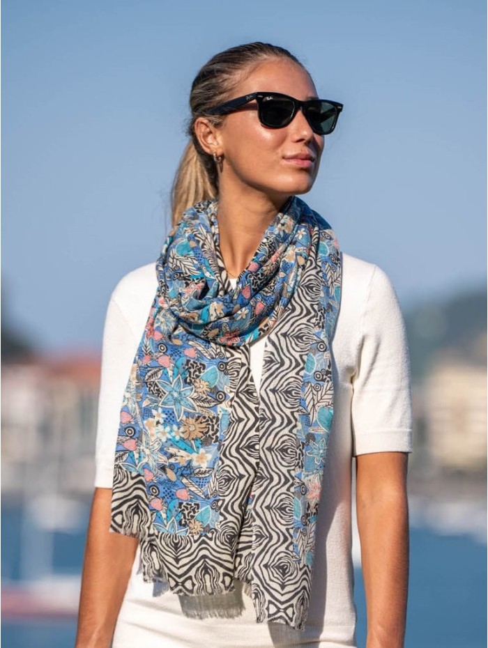 Écharpes en laine et soie ASW22F