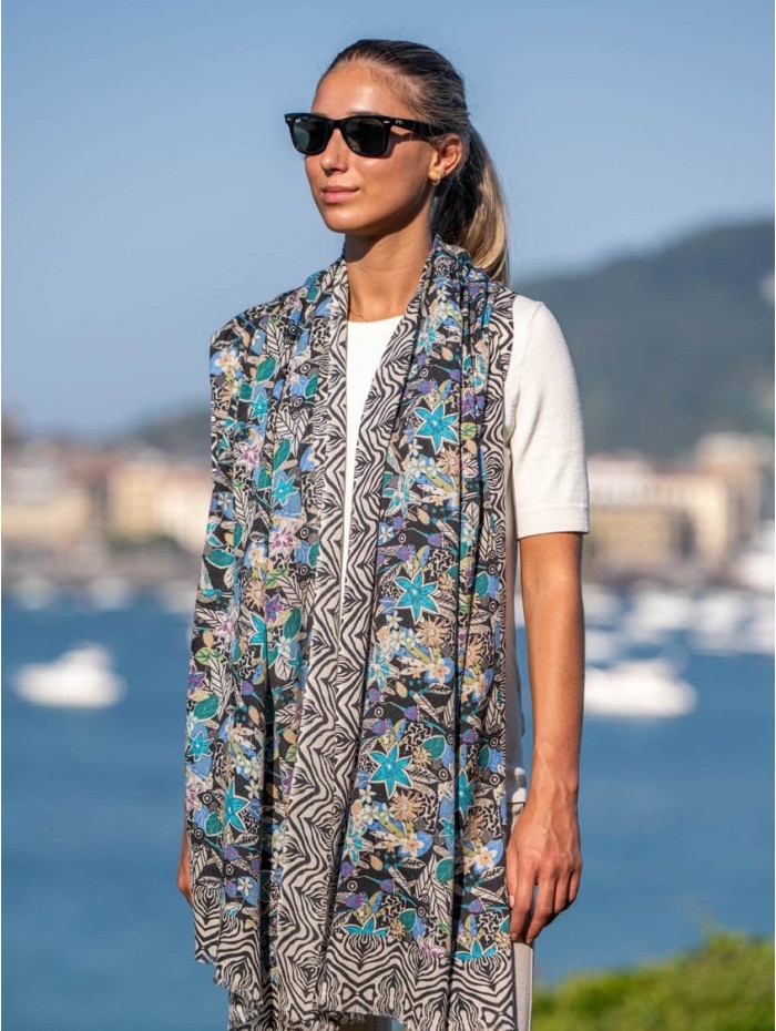 Wool and silk scarves ASW22F