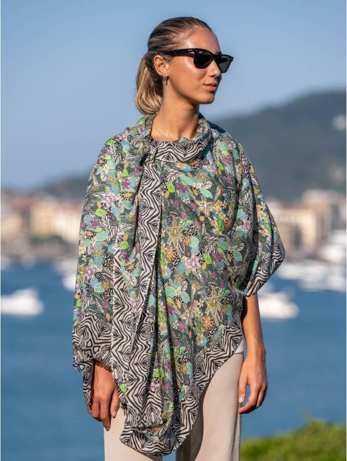 Écharpes en laine et soie ASW22F