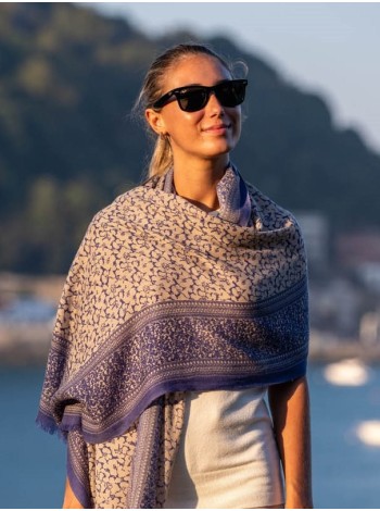 Wool and silk scarf ASW27F