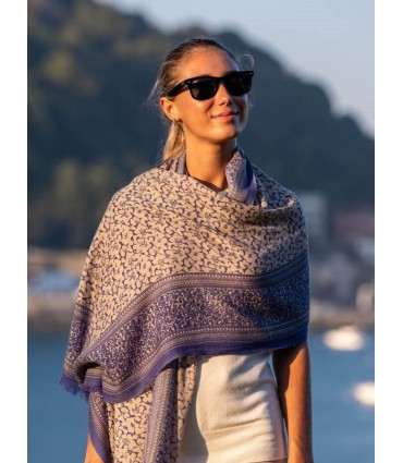 Wool and silk scarf ASW27F