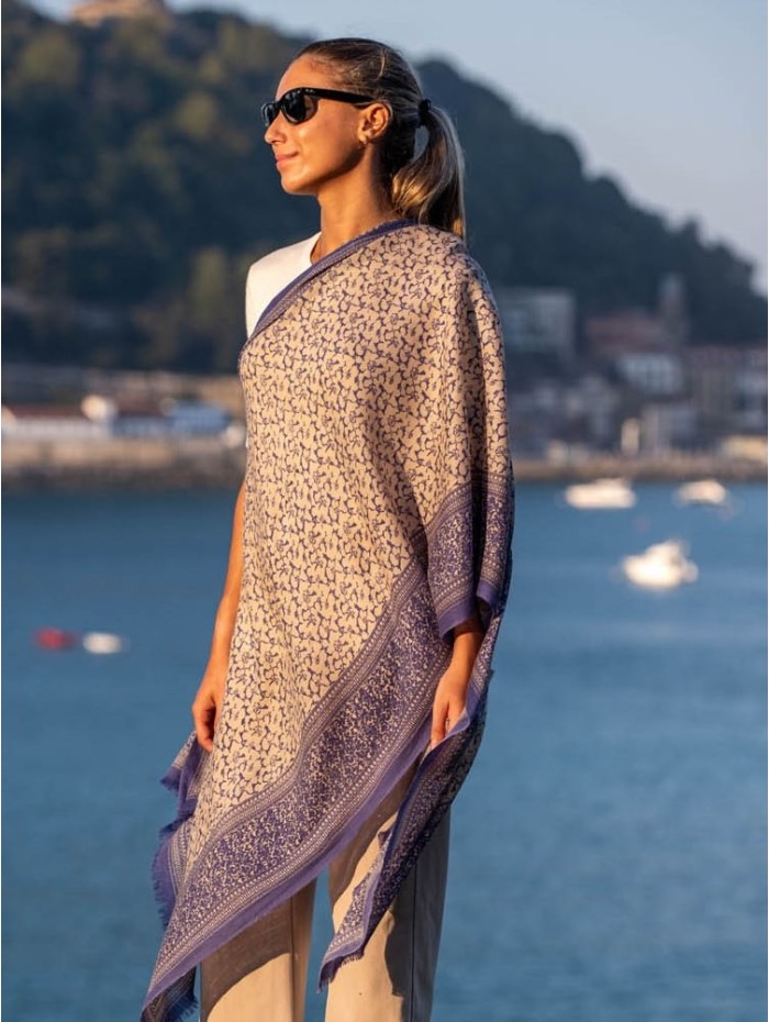 Wool and silk scarf ASW27F