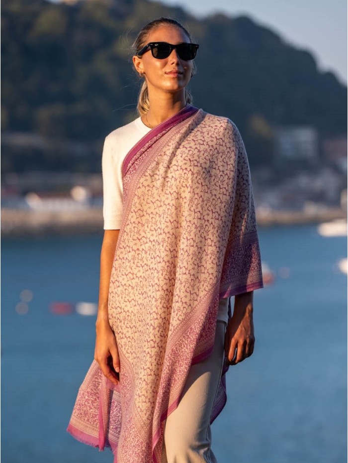 Wool and silk scarf ASW27F