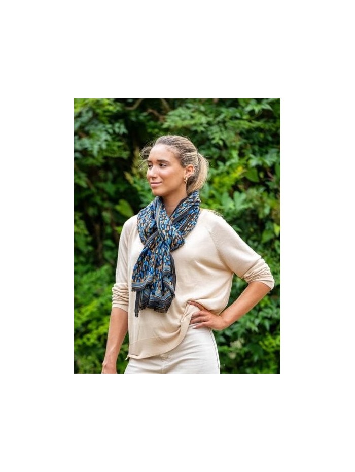 Wool and silk scarf ASW57F