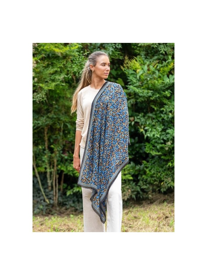 Wool and silk scarf ASW57F