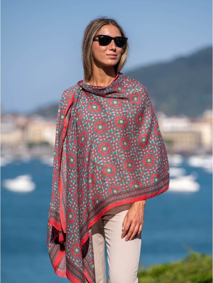 Wool and silk scarf ASW28F