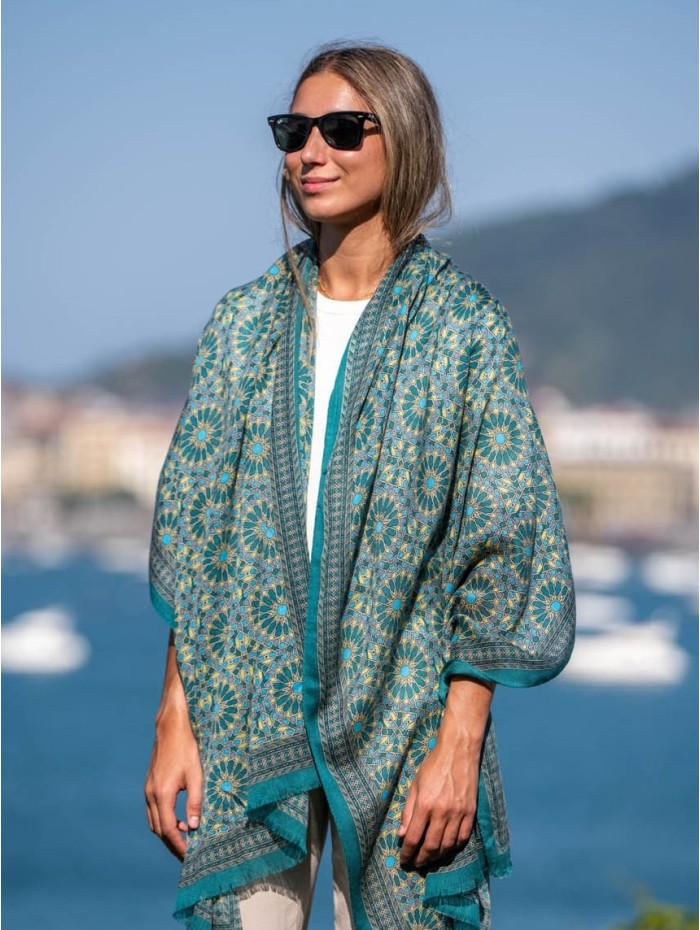 Wool and silk scarf ASW28F