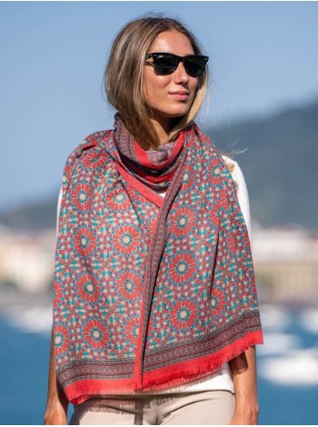 Wool and silk scarf ASW28F