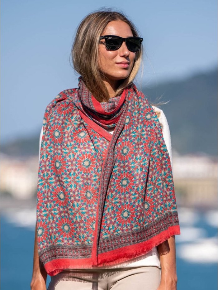 Wool and silk scarf ASW28F