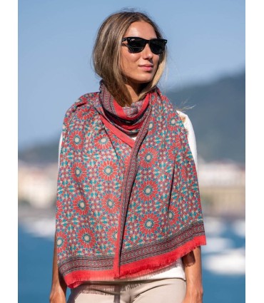 Wool and silk scarf ASW28F