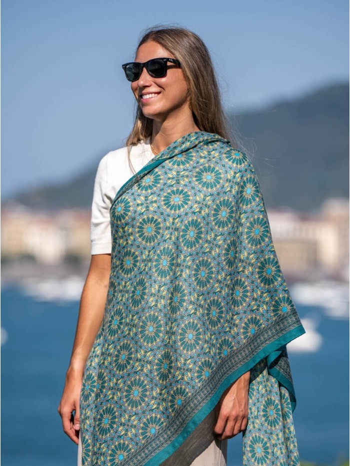 Wool and silk scarf ASW28F