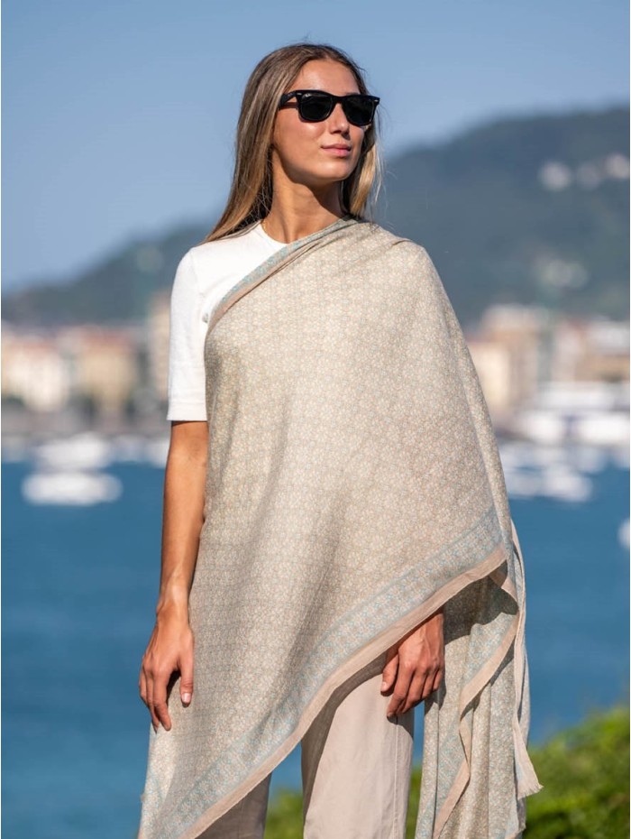 Wool and silk scarf ASW29F