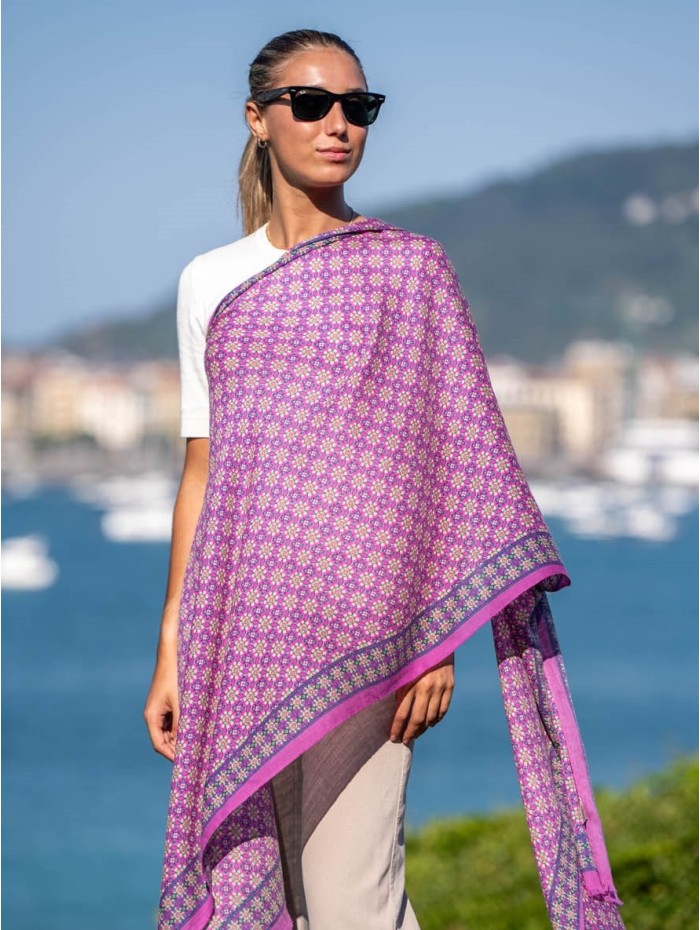 Wool and silk scarf ASW29F