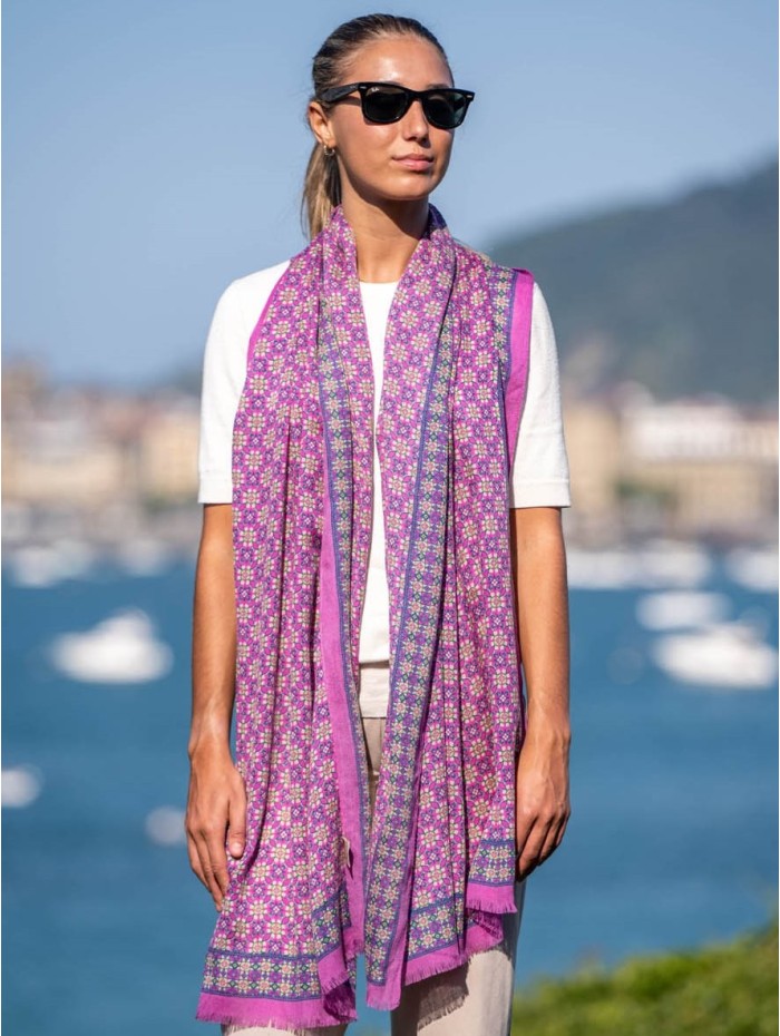 Wool and silk scarf ASW29F