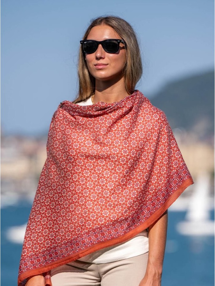 Wool and silk scarf ASW29F