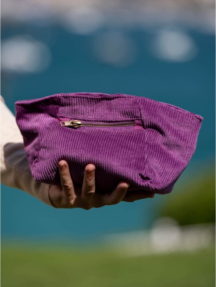 Trousse de toilette en velours côtelé ATU103N4