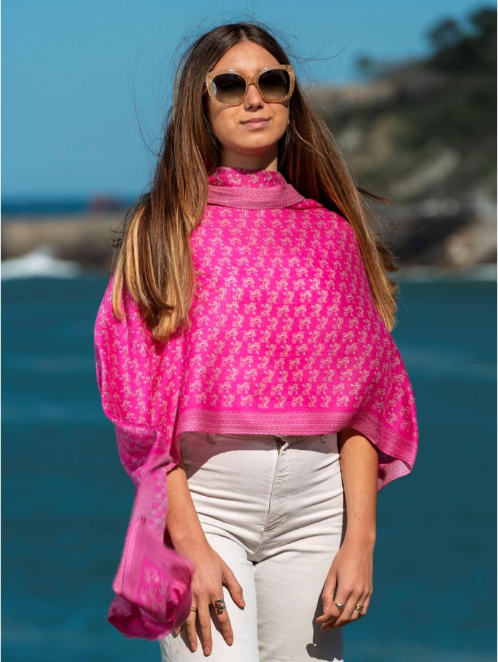 Wool and silk scarf ASW07F