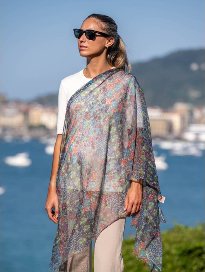 Wool and silk scarf ATU279W