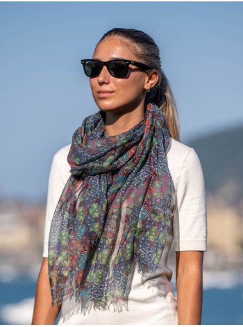 Wool and silk scarf ATU279W