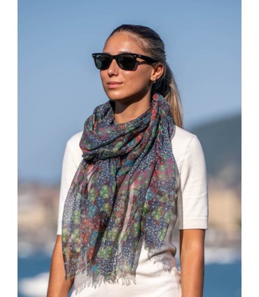 Wool and silk scarf ATU279W
