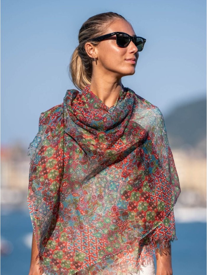 Wool and silk scarf ATU279W