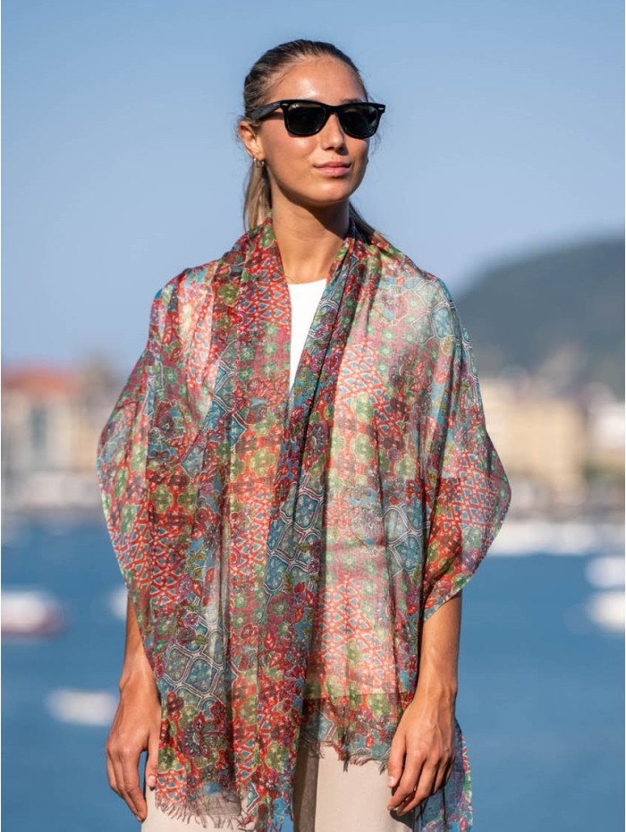 Wool and silk scarf ATU279W