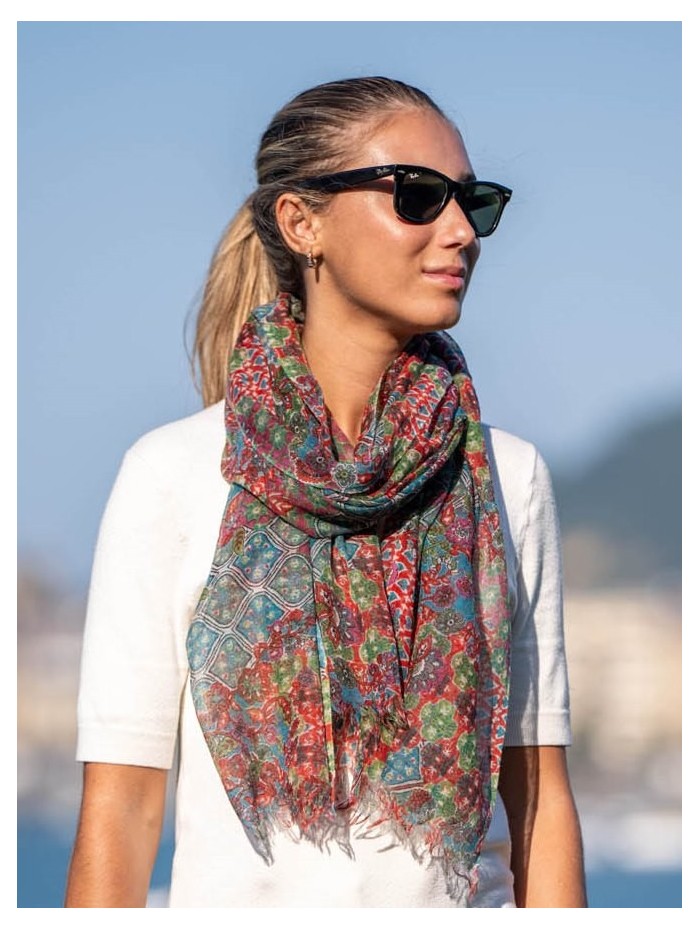 Wool and silk scarf ATU279W