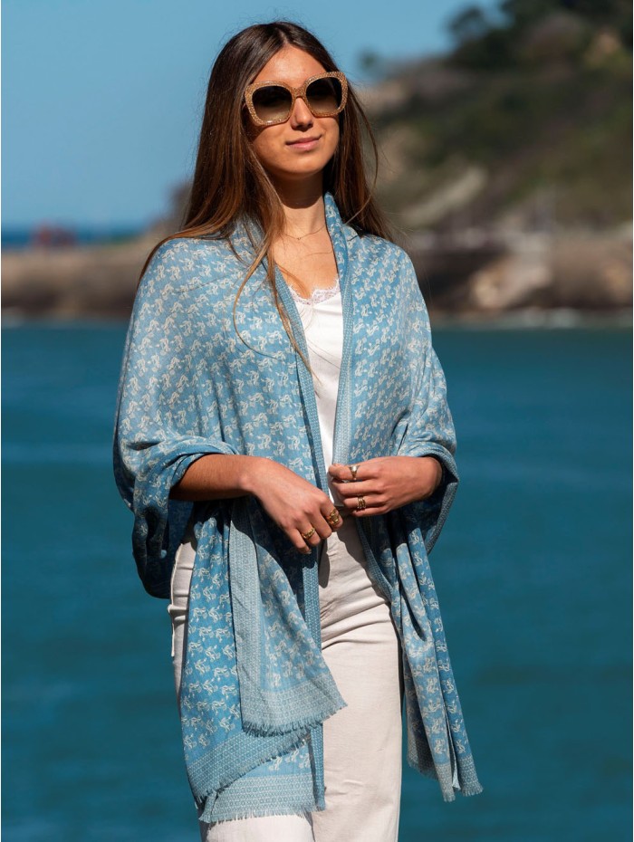 Wool and silk scarf ASW07F