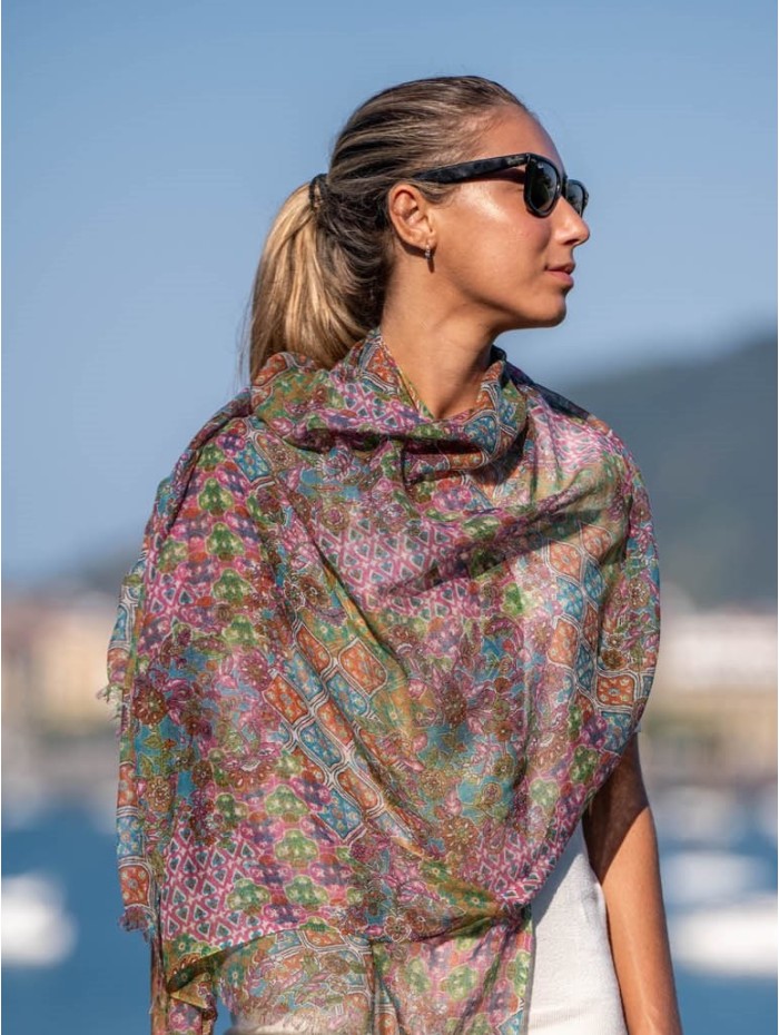Wool and silk scarf ATU279W