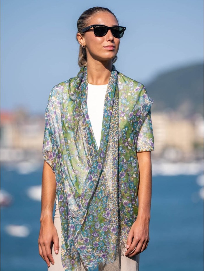 Wool and silk scarf ATU280W