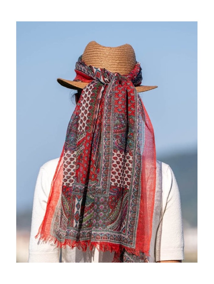 Wool and silk scarf ATU282W
