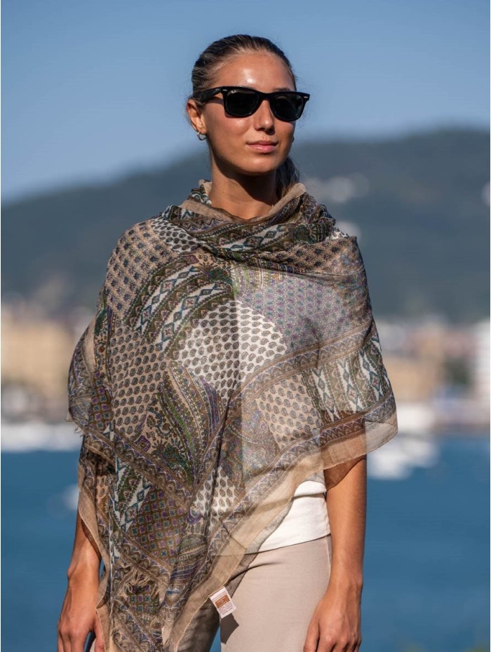 Wool and silk scarf ATU282W