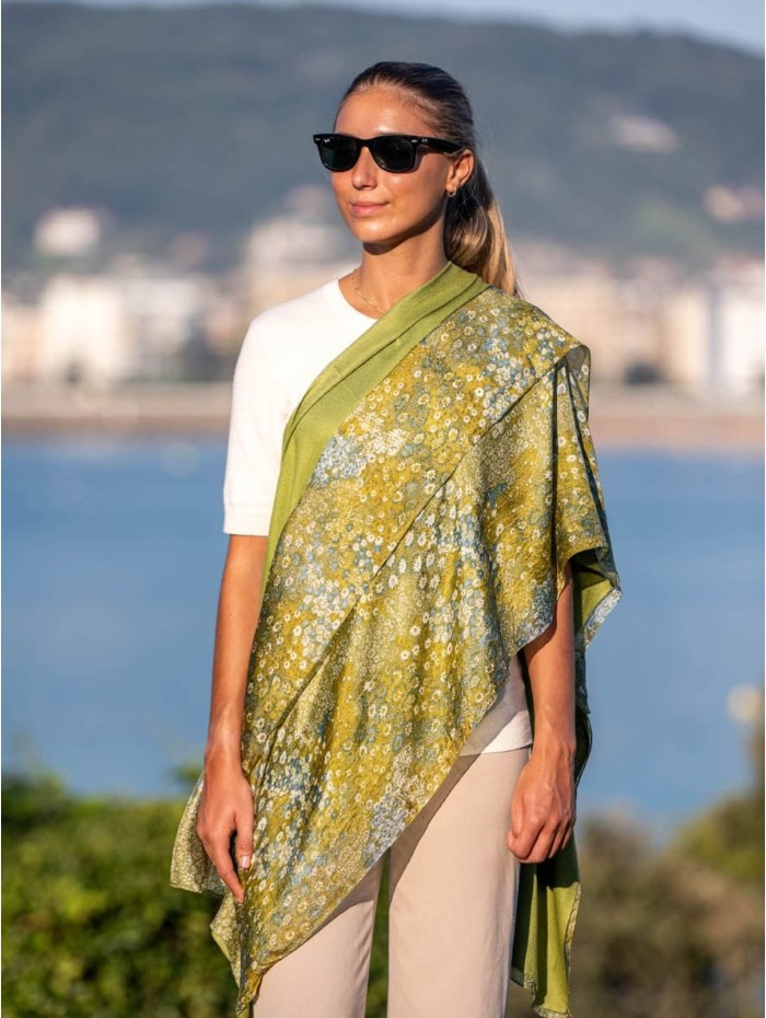 Foulard double en soie ATU313CD