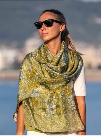 Foulard double en soie ATU313CD